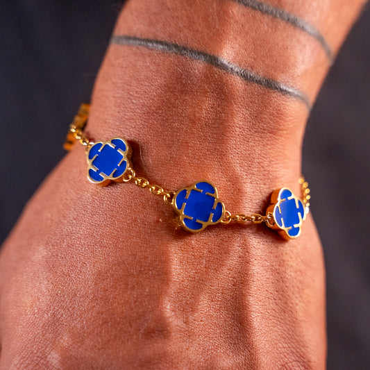 PULSERA TREBOL BLUE