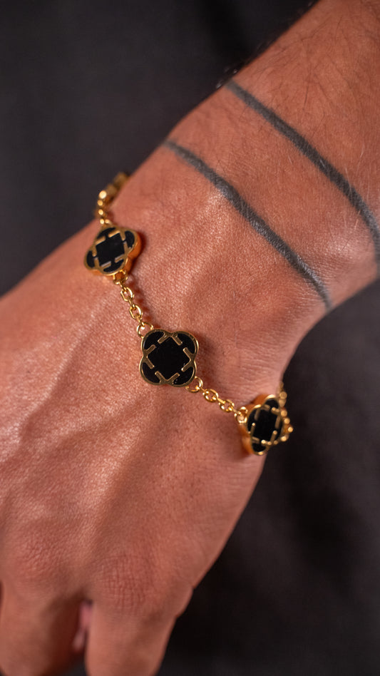 PULSERA TREBOL BLACK