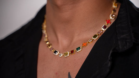 COLLAR DE GEMAS GOLD