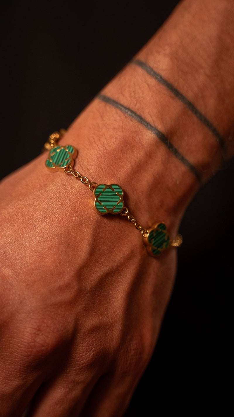 PULSERA TREBOL GREEN