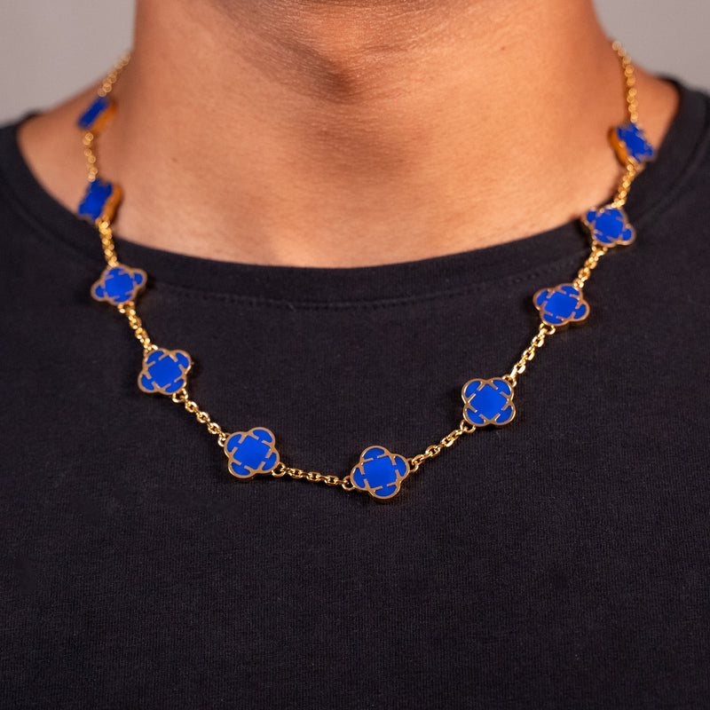 COLLAR TREBOL BLUE