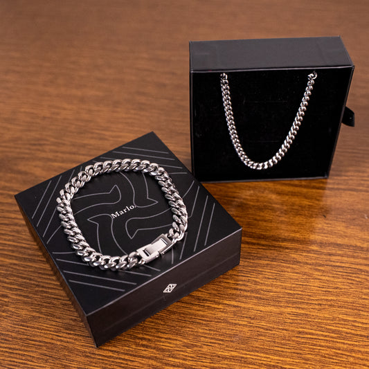 CUBAN SET - CUBAN CHAIN 5MM + PULSERA 8MM