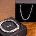 CUBAN SET - CUBAN CHAIN 5MM + PULSERA 8MM