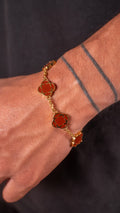 PULSERA TREBOL RED