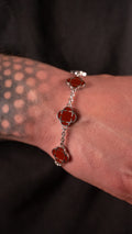 PULSERA TREBOL RED