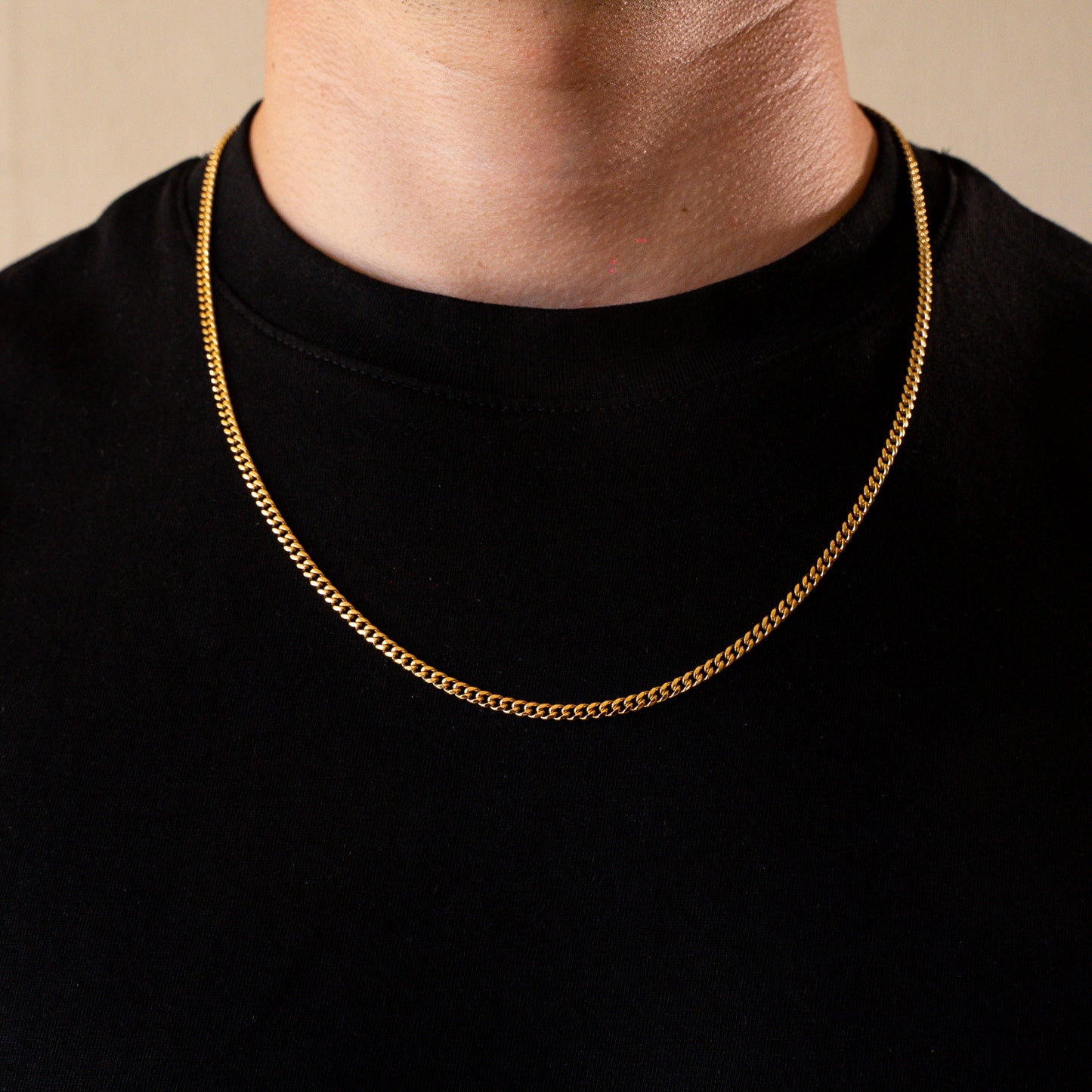 CADENA CUBAN GOLD 3MM