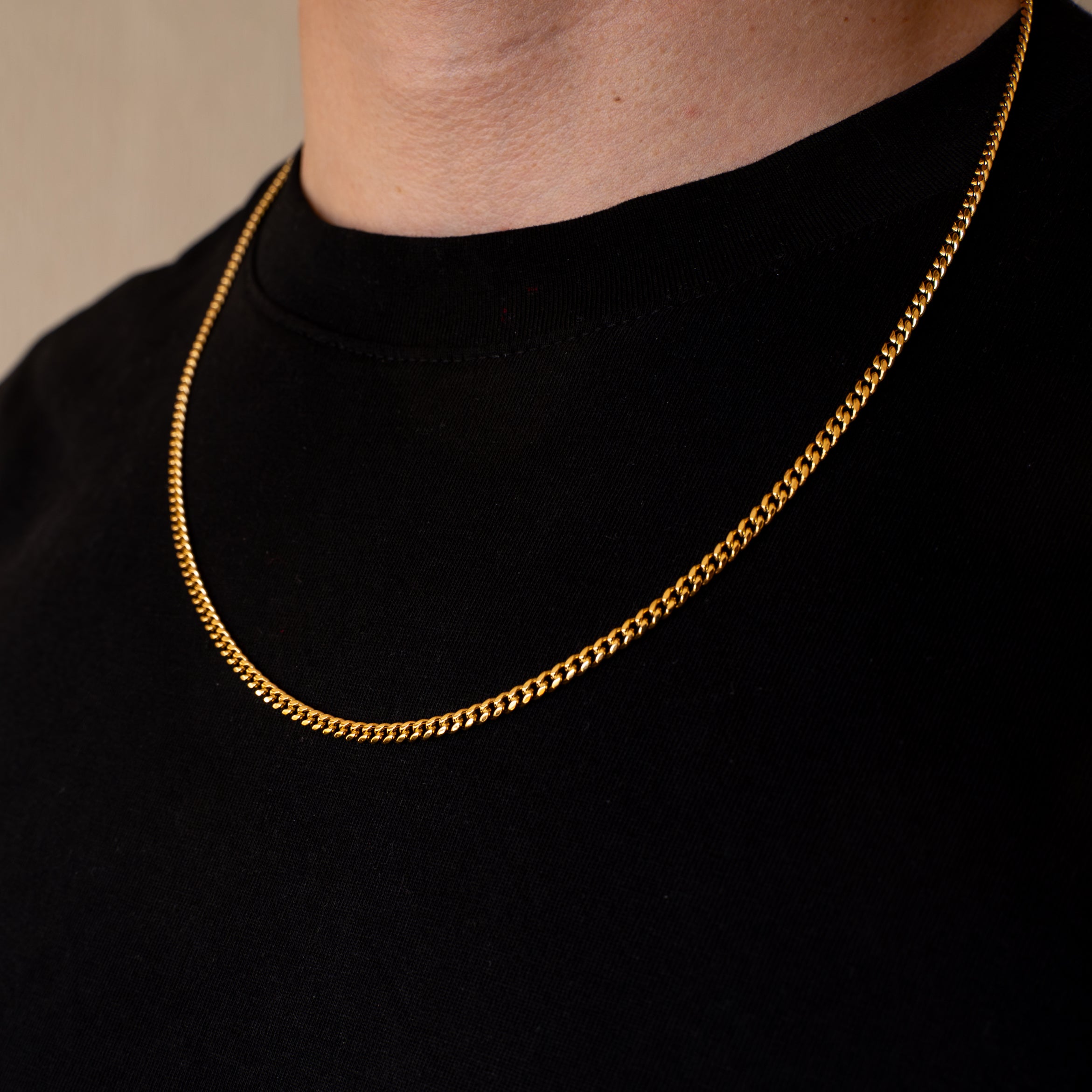 CADENA CUBAN 3MM GOLD