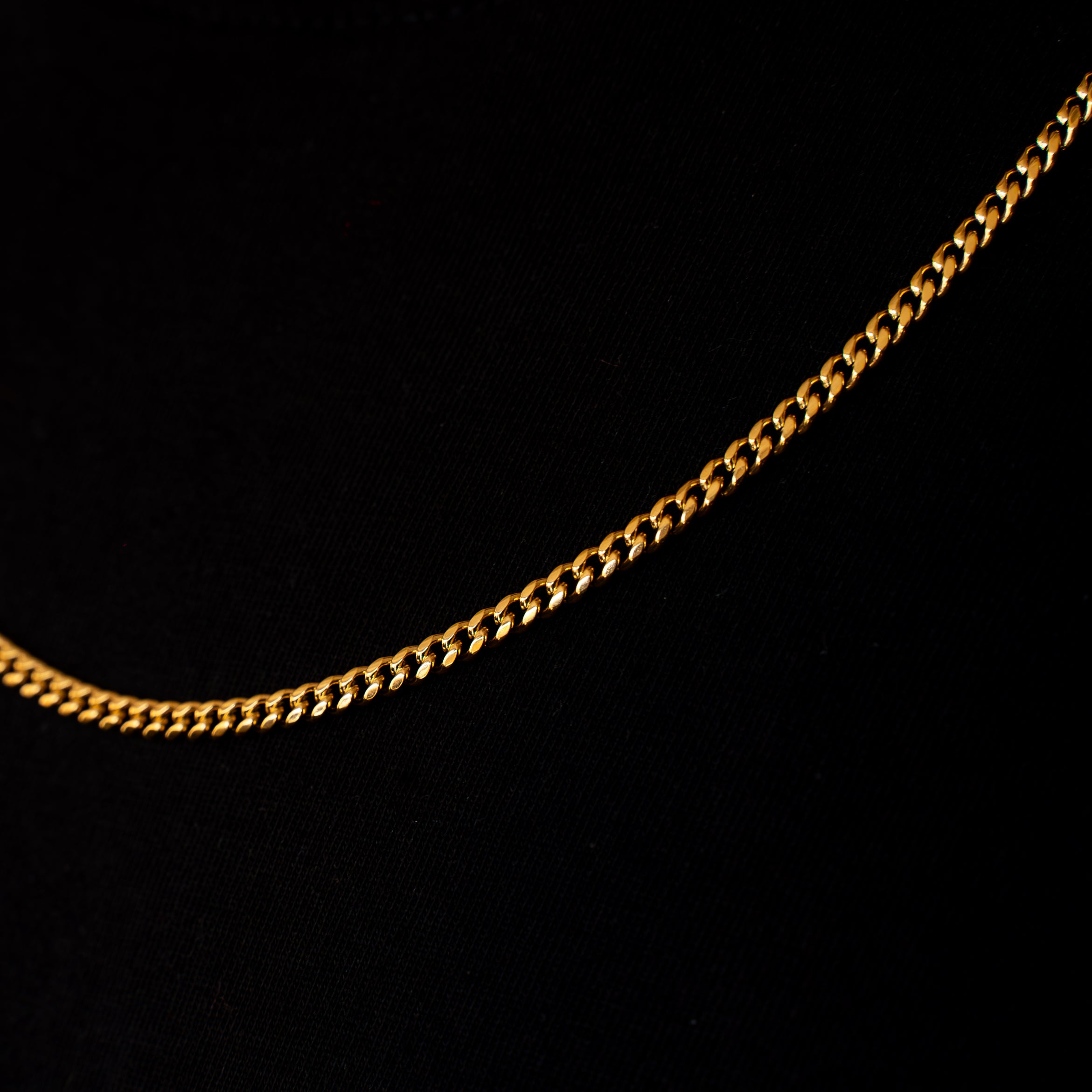 CADENA CUBAN 3MM GOLD