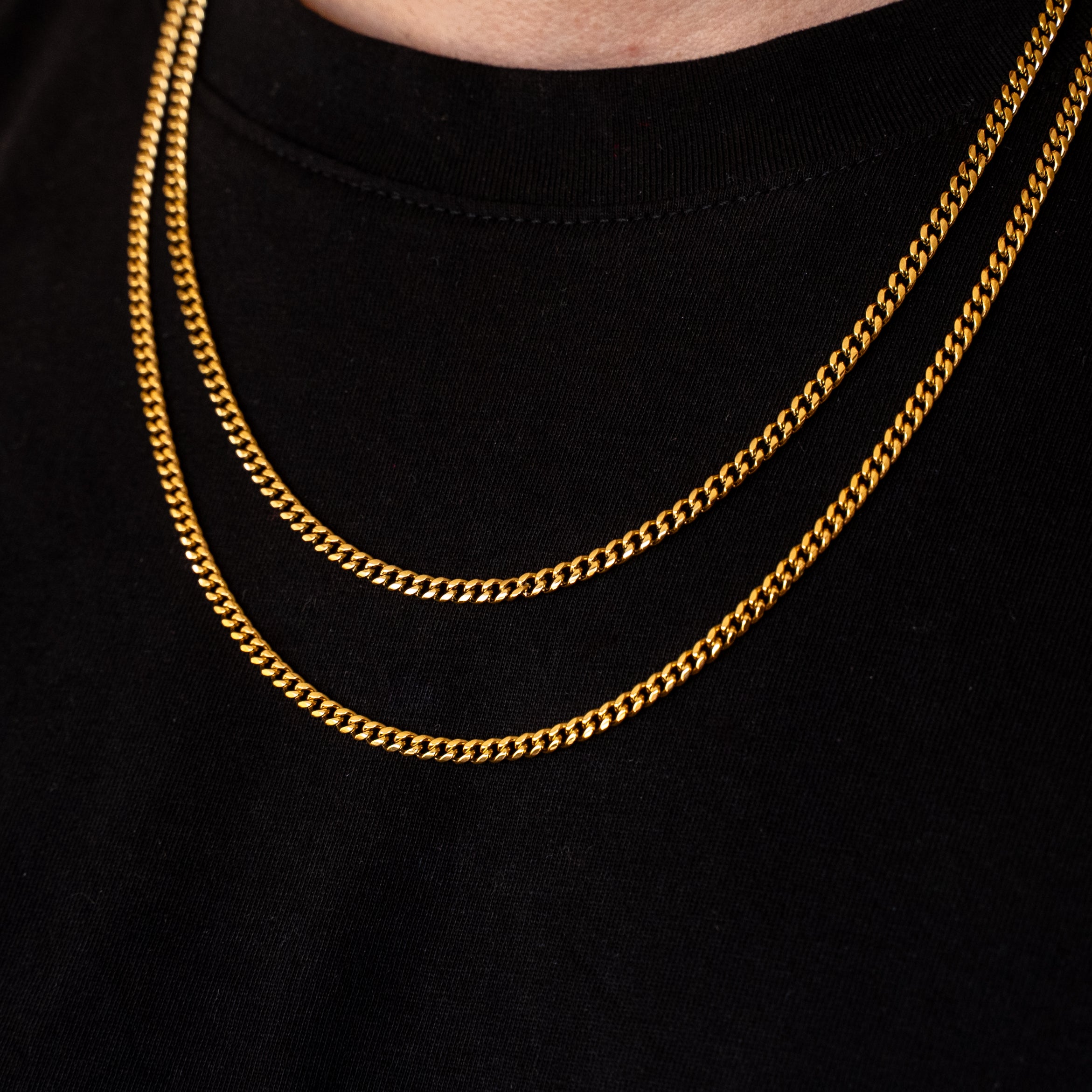 CADENA CUBAN 3MM GOLD