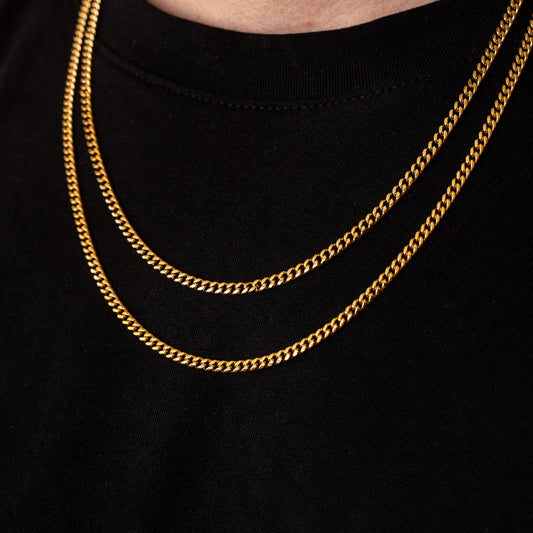 CADENA CUBAN GOLD 3MM