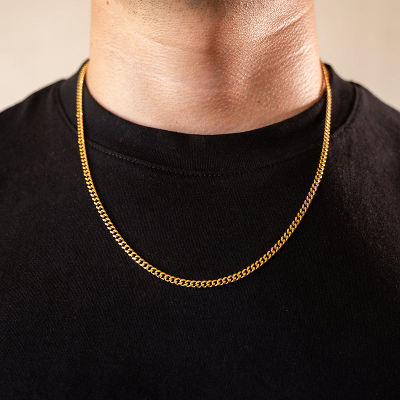 CADENA CUBAN 3MM GOLD
