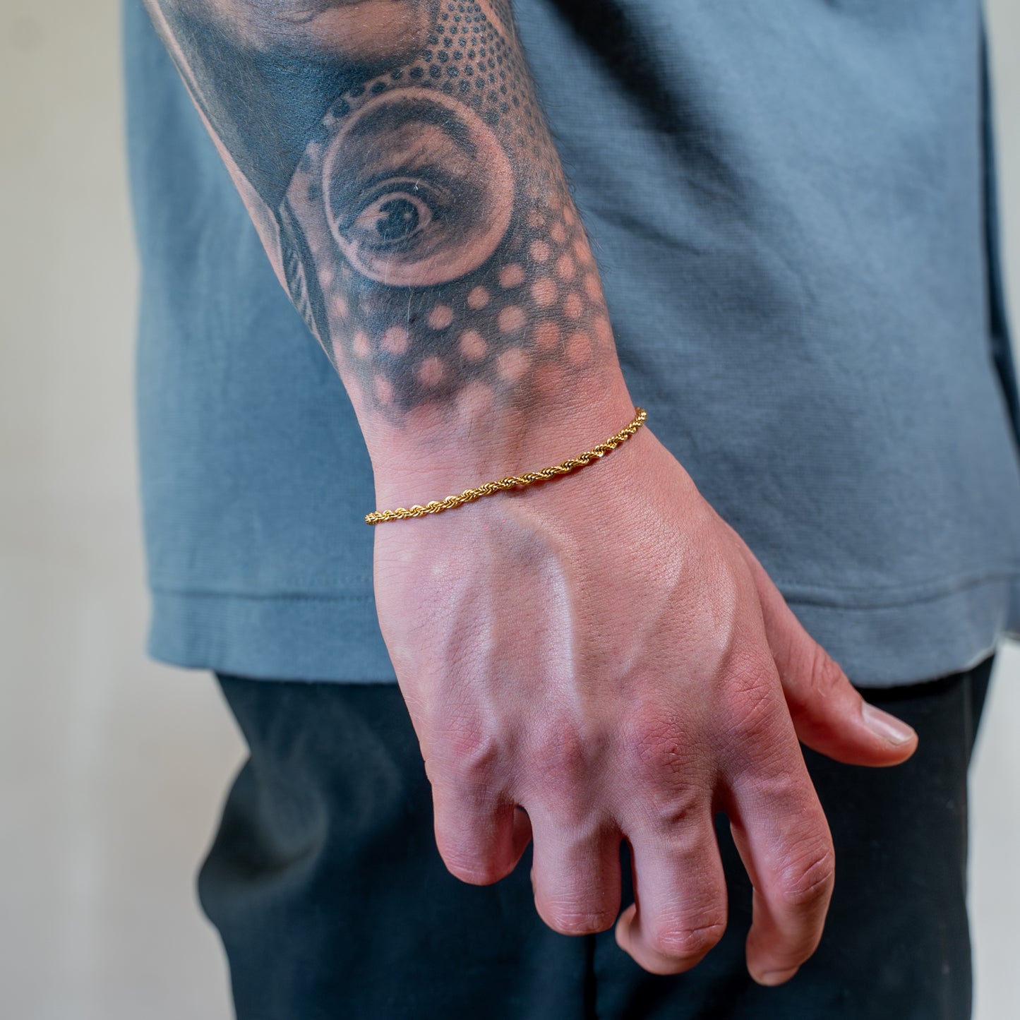 PULSERA TOURBILLON GOLD 3MM