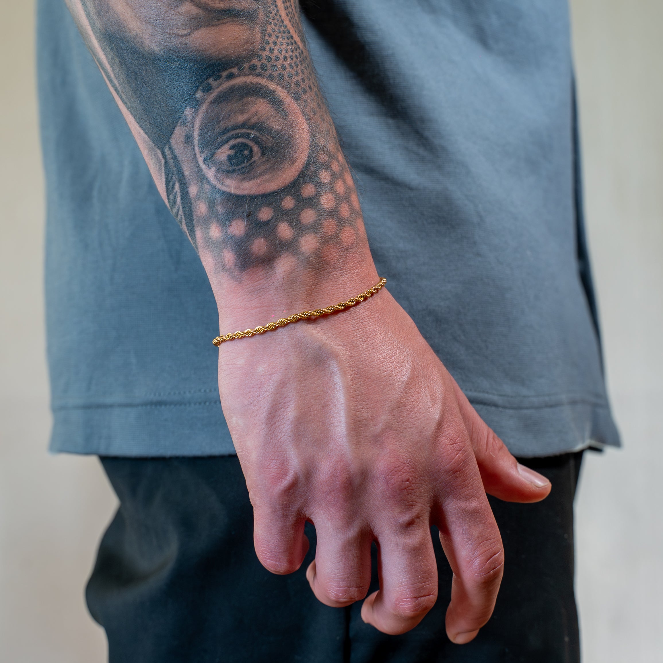 PULSERA TOURBILLON 3MM GOLD