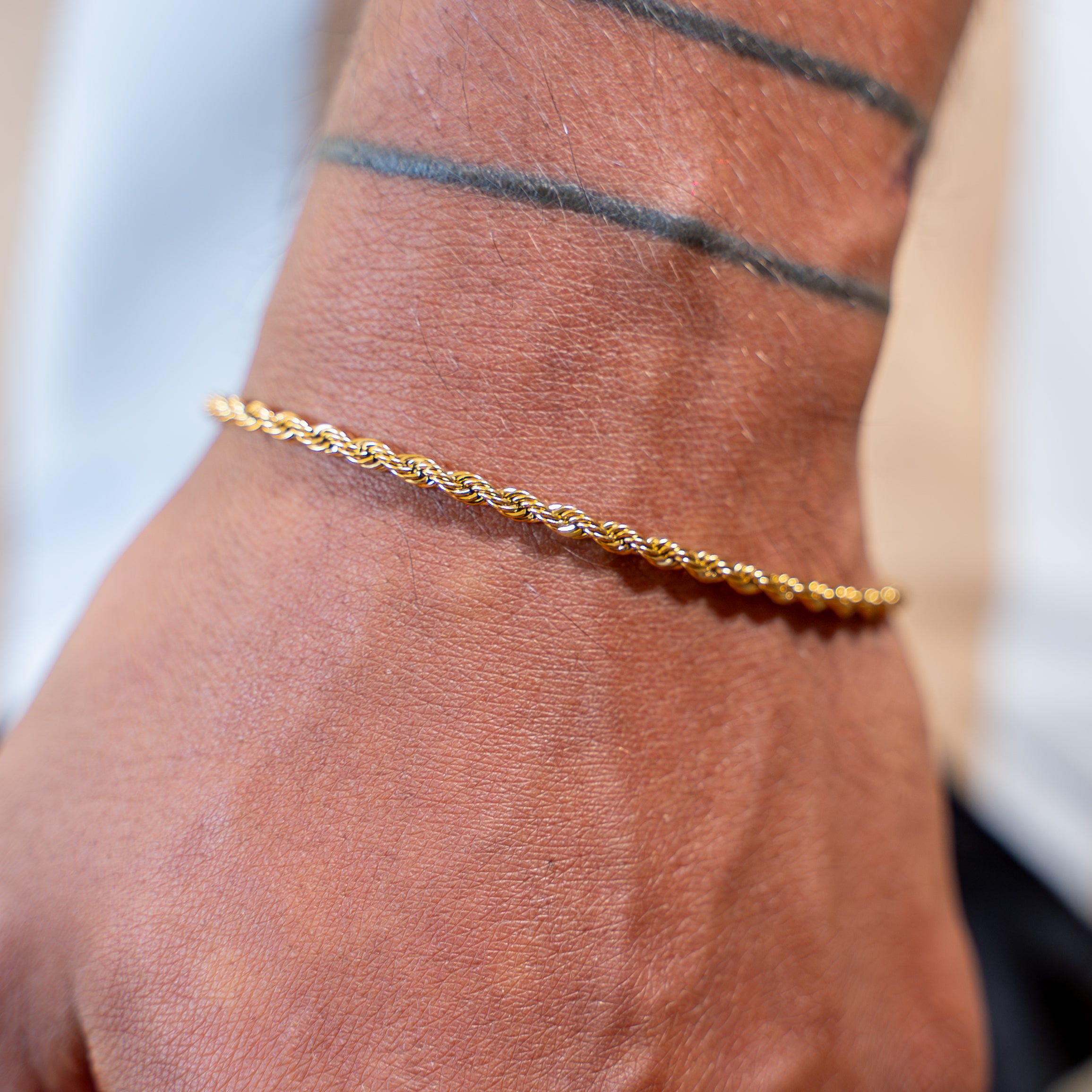 PULSERA TOURBILLON 3MM GOLD