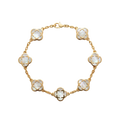 PULSERA TREBOL WHITE
